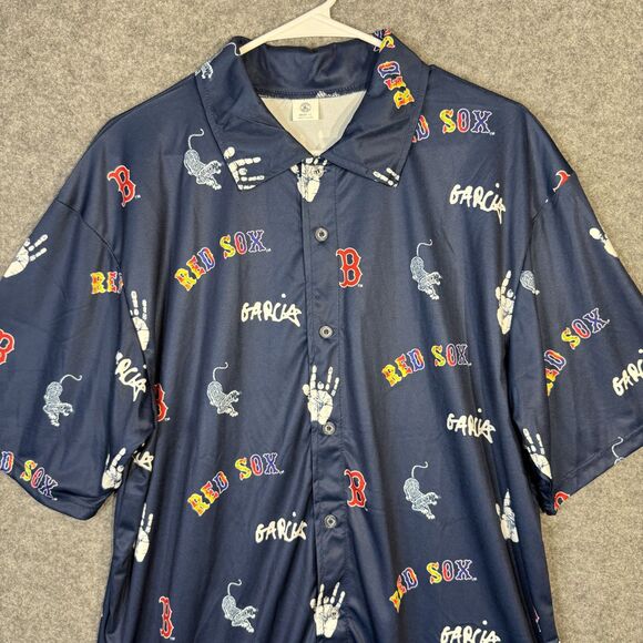 Red Sox Jerry Garcia Grateful Dead 2024 Button Down Shirt Adult Large - Picture 2 of 10